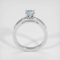 0.63 Ct. Bluish Grey Sapphire Ring, 10K White Gold 3