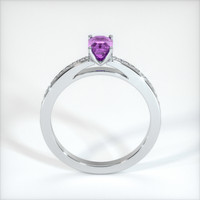 1.03 Ct. Pinkish Purple Sapphire Ring, 10K White Gold 3
