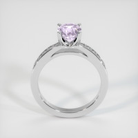 1.06 Ct. Greyish Blue Sapphire Ring, 10K White Gold 3