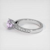 1.06 Ct. Greyish Blue Sapphire Ring, 10K White Gold 4