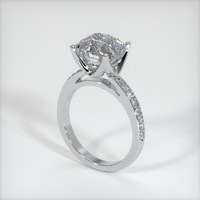 4.80 Ct. White Sapphire Ring, 10K White Gold 2