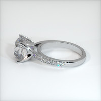 4.80 Ct. White Sapphire Ring, 10K White Gold 4