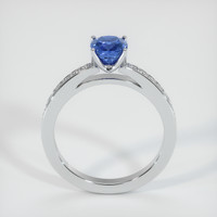 0.88 Ct. Sapphire Ring, 14K White Gold 3