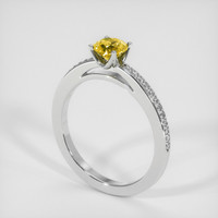 0.91 Ct. Bi Color Sapphire Ring, 14K White Gold 2