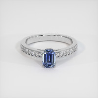 1.22 Ct. Bi Color Sapphire Ring, 14K White Gold 1
