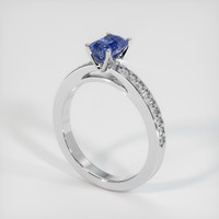 1.22 Ct. Bi Color Sapphire Ring, 14K White Gold 2