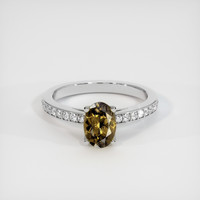 1.15 Ct. Gemstone Ring, 14K White Gold 1
