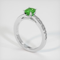 0.73 Ct. Gemstone Ring, 14K White Gold 2