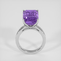 9.53 Ct. Purple Amethyst Ring, 14K White Gold 3