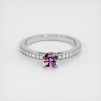 0.67 Ct. Sapphire Ring, 14K White Gold 1