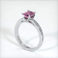 1.73 Ct. Sapphire Ring, 14K White Gold 2
