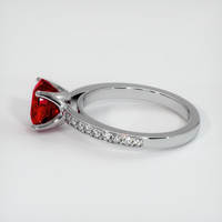 2.16 Ct. Ruby Ring, 14K White Gold 4