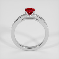 0.53 Ct. Ruby Ring, 14K White Gold 3