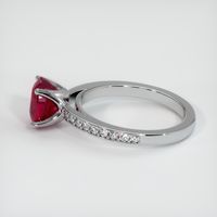 2.09 Ct. Ruby Ring, 14K White Gold 4