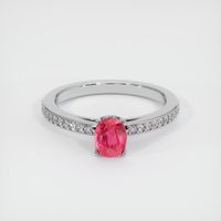 1.20 Ct. Ruby Ring, 14K White Gold 1