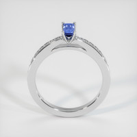0.44 Ct. Blue Sapphire Ring, 14K White Gold 3