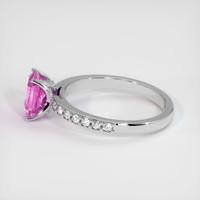 1.08 Ct. Sapphire Ring, 14K White Gold 4