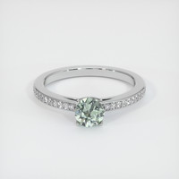 0.94 Ct. Sapphire Ring, 14K White Gold 1