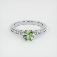 0.89 Ct. Sapphire Ring, 14K White Gold 1
