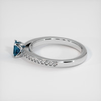 0.53 Ct. Sapphire Ring, 14K White Gold 4