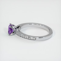 0.87 Ct. Sapphire Ring, 14K White Gold 4