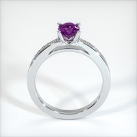 0.78 Ct. Pinkish Purple Sapphire Ring, 14K White Gold 3