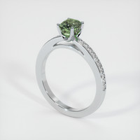 1.06 Ct. Sapphire Ring, 14K White Gold 2