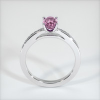 1.07 Ct. Purplish Pink Sapphire Ring, 14K White Gold 3