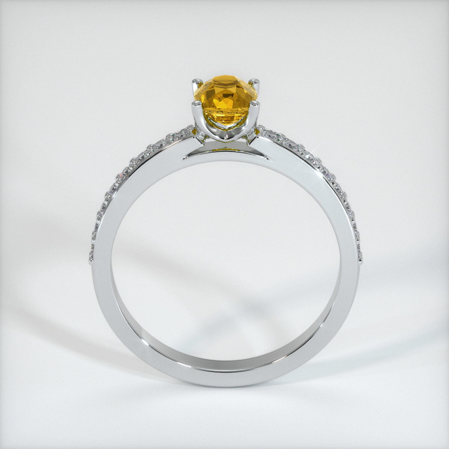 Sapphire Ring 0.74 Ct. 14K White Gold | The Natural Sapphire