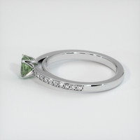0.66 Ct. Sapphire Ring, 14K White Gold 4