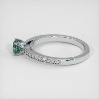 0.65 Ct. Sapphire Ring, 14K White Gold 4