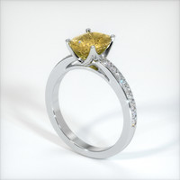 1.99 Ct. Yellowish Brown Sapphire Ring, 14K White Gold 2