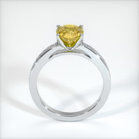 1.99 Ct. Yellowish Brown Sapphire Ring, 14K White Gold 3