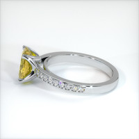1.99 Ct. Yellowish Brown Sapphire Ring, 14K White Gold 4