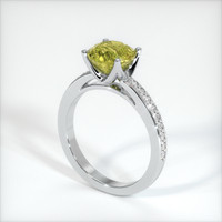1.93 Ct. Sapphire Ring, 14K White Gold 2