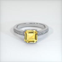2.54 Ct. Sapphire Ring, 14K White Gold 1