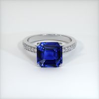 4.20 Ct. Sapphire Ring, 18K White Gold 1