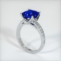 4.20 Ct. Sapphire Ring, 18K White Gold 2