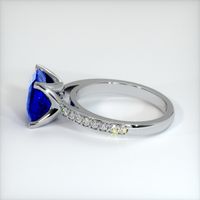 4.20 Ct. Sapphire Ring, 18K White Gold 4