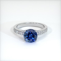 1.84 Ct. Sapphire Ring, 18K White Gold 1