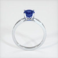1.04 Ct. Blue Sapphire Ring, 18K White Gold 3