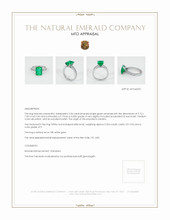 Emerald Ring 2.34 Ct., 18K White Gold Appraisal