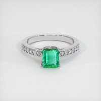 Emerald Ring 1.11 Ct., 18K White Gold Preview