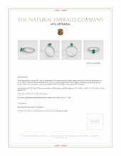 Emerald Ring 0.92 Ct., 18K White Gold Appraisal