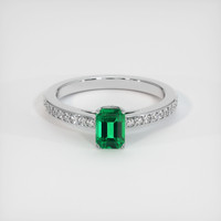 Emerald Ring 0.92 Ct., 18K White Gold Preview