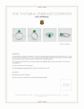 Emerald Ring 1.55 Ct., 18K White Gold Appraisal