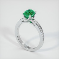 Emerald Ring 1.55 Ct., 18K White Gold Preview