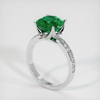Emerald Ring 2.88 Ct., 18K White Gold Preview