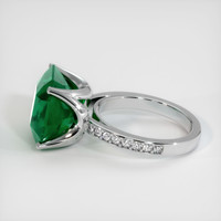 Pave Emerald Ring 10.64 Ct., 18K White Gold Preview