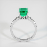 Pave Emerald Ring 2.51 Ct., 18K White Gold Preview